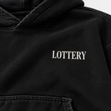 Логотип LOTTERY на груди худи