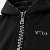 Металлическая молния и логотип зип-худи LOTTERY